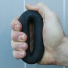 Handstärkare Gummiring Svart Hård, 40lb/18 kg