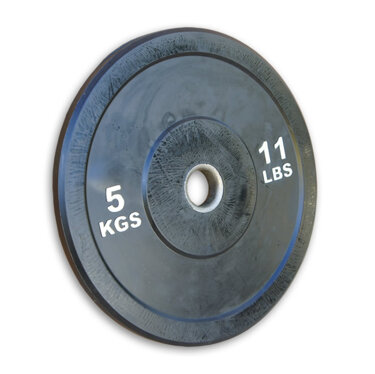 FRIVIKTSTRÄNING - Vikter - 50 mm - Pro Sport Int. Bumper Plate, Svart, 5 kg *Nyhet*